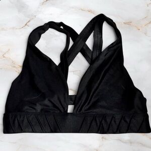 Carbon38 Sexy Black Strappy Sports Bra